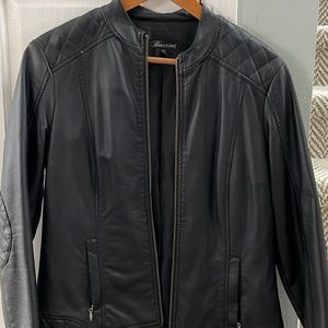 Faux Leather Coat